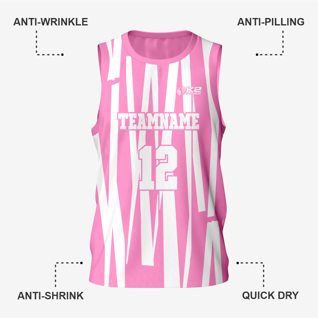 Men's Personalized Pink Lacrosse Pinnie - K2 Sportswear | Custom Sports Uniforms & Apparels - K2 Sportswear