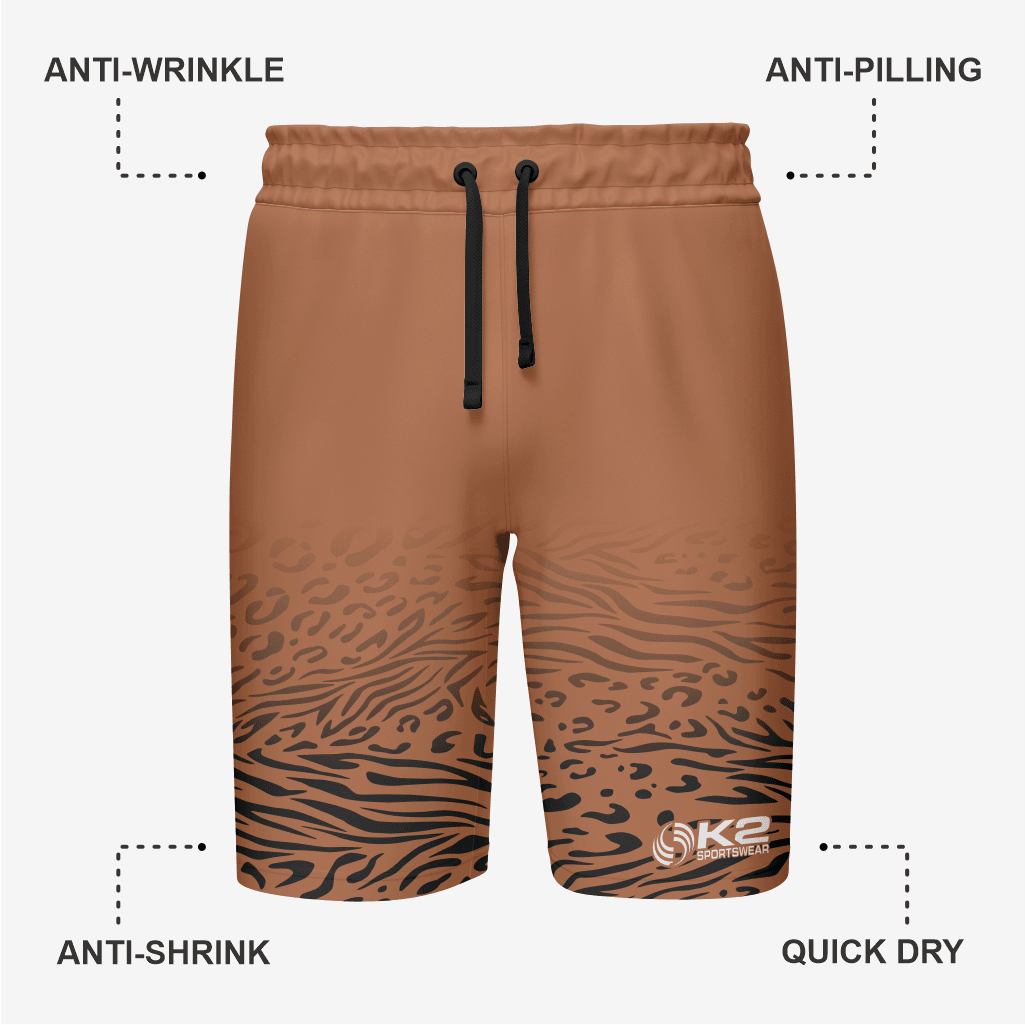 Custom Wrestling Regular Shorts in Gray/Beige - K2 Sportswear | Custom Sports Uniforms & Apparels - K2 Sportswear