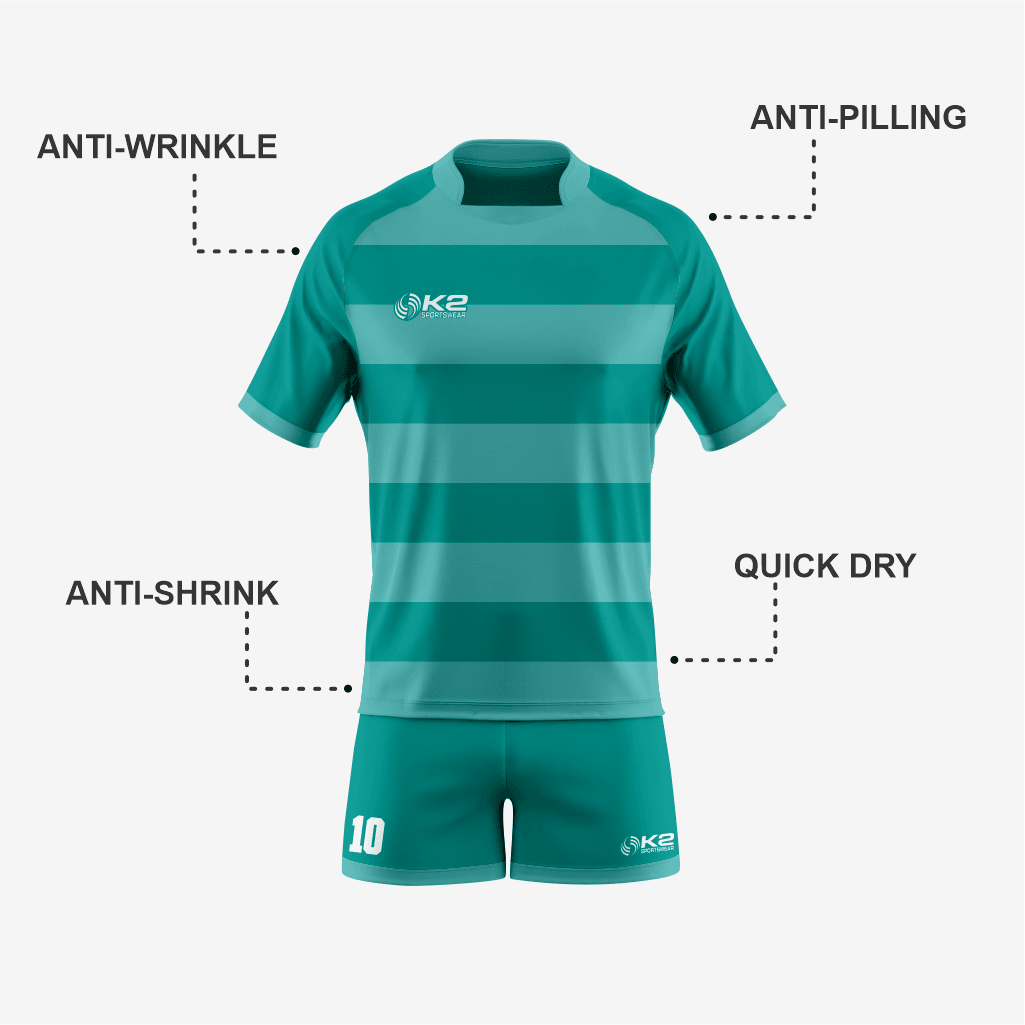 Custom Rugby Uniform Set in Bondi Blue - K2 Sportswear | Custom Sports Uniforms & Apparels - K2 Sportswear