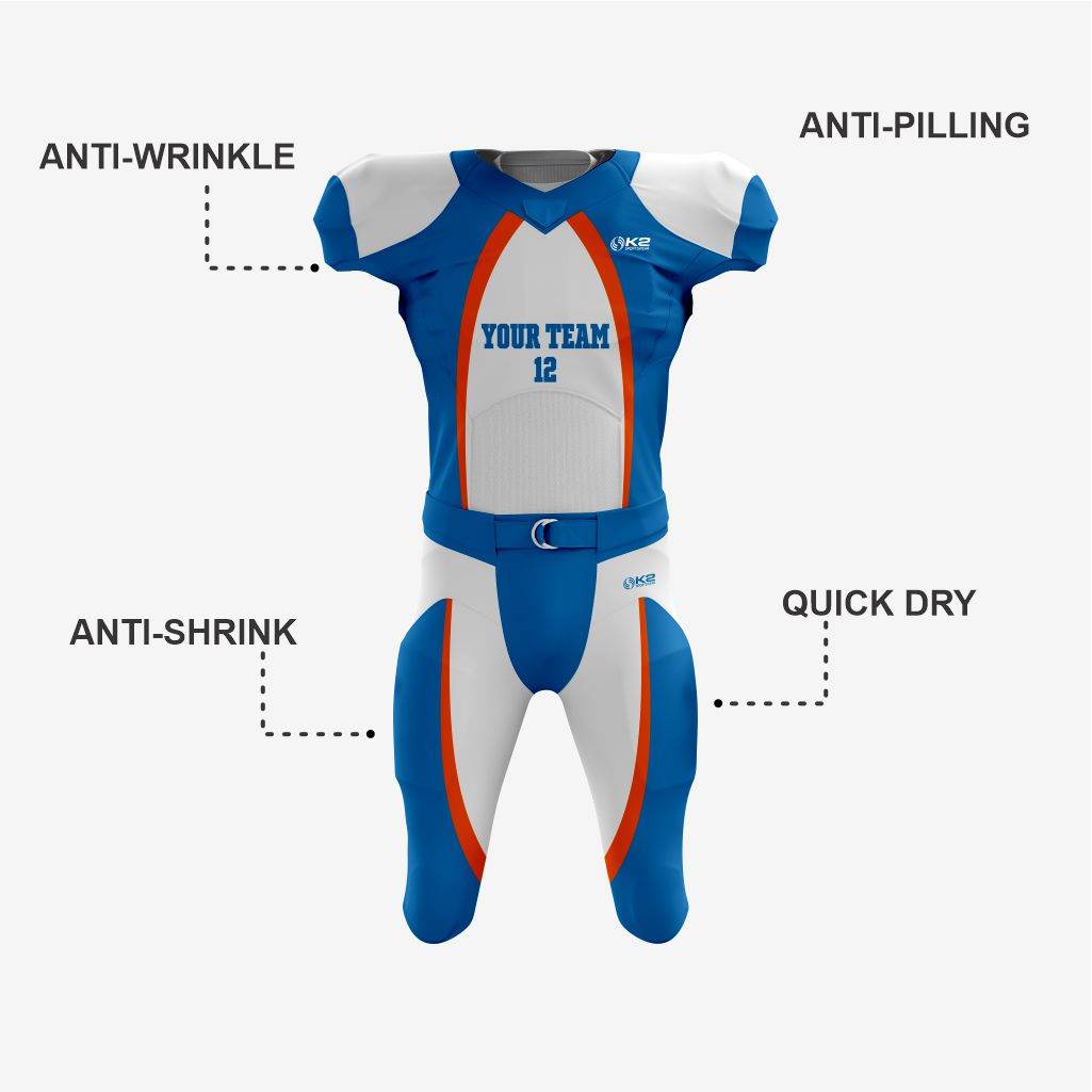 Greenish Blue Personalized American Football Uniform for Men/Women/Youth - K2 Sportswear | Custom Sports Uniforms & Apparels - K2 Sportswear