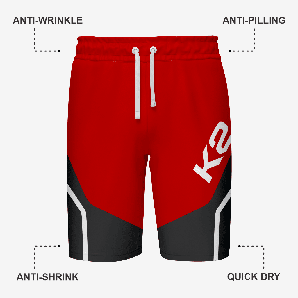 Custom Wrestling Regular Shorts in Dark Red - K2 Sportswear | Custom Sports Uniforms & Apparels - K2 Sportswear