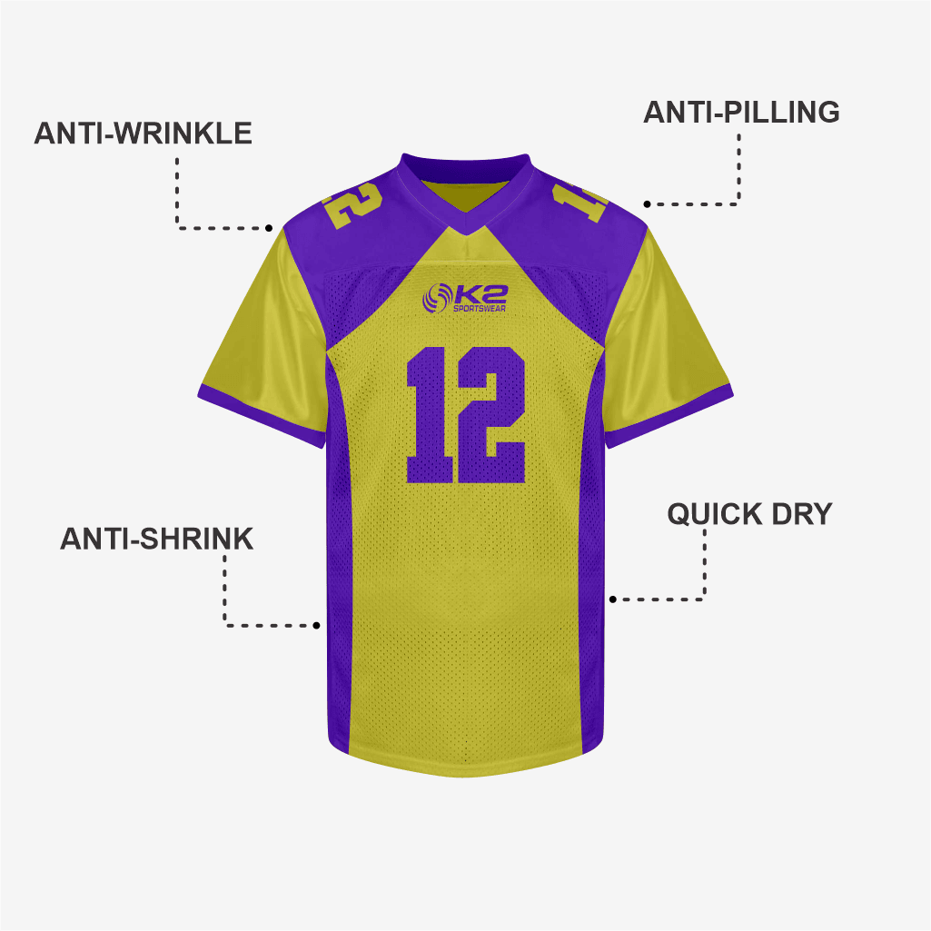 Customized Bronze Football Practice Jersey – Men/Women/Youth - K2 Sportswear | Custom Sports Uniforms & Apparels - K2 Sportswear