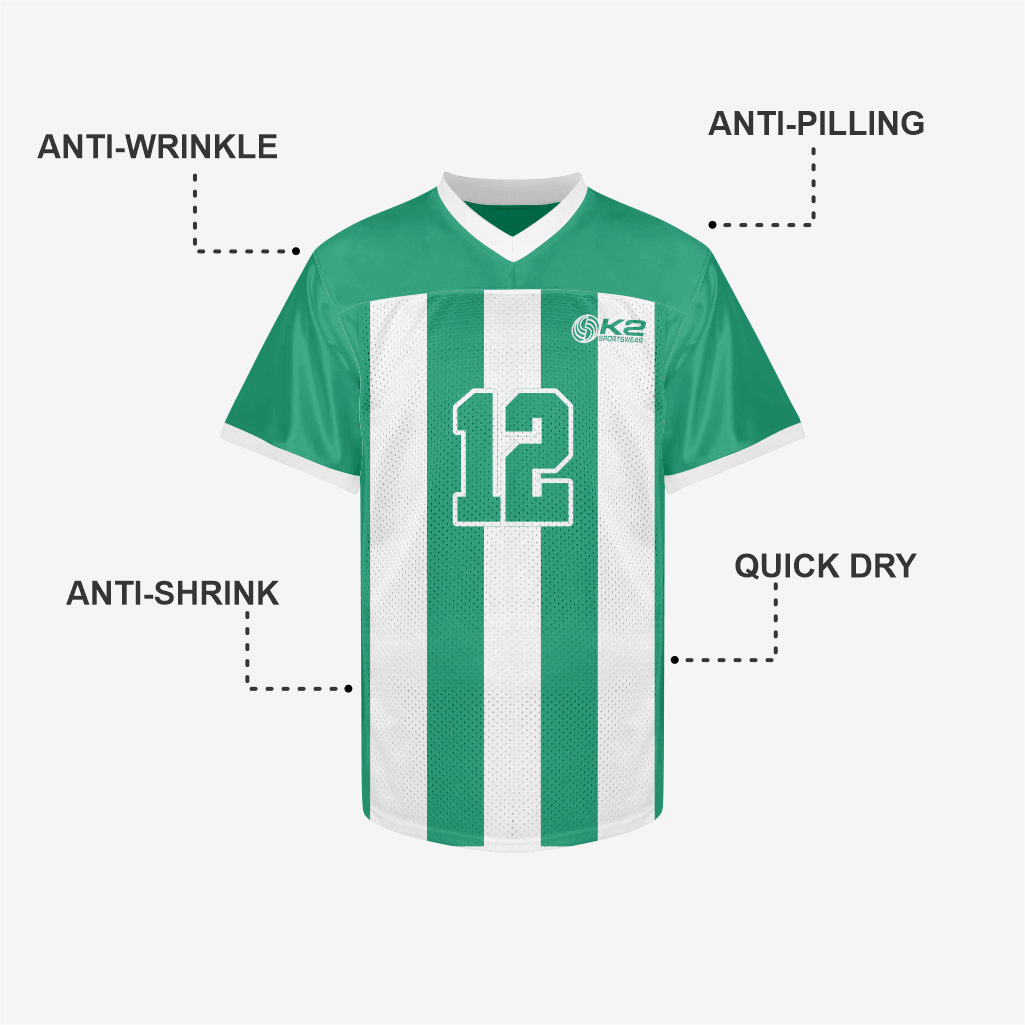 Customized Green Football Practice Jersey – Men & Women - K2 Sportswear | Custom Sports Uniforms & Apparels - K2 Sportswear