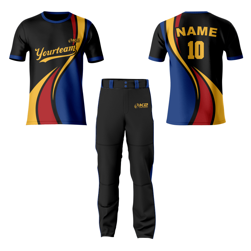 Trendy Multicolor Baseball Crew Neck Jersey - Perfect Fit - K2 Sportswear | Custom Sports Uniforms & Apparels - K2 Sportswear