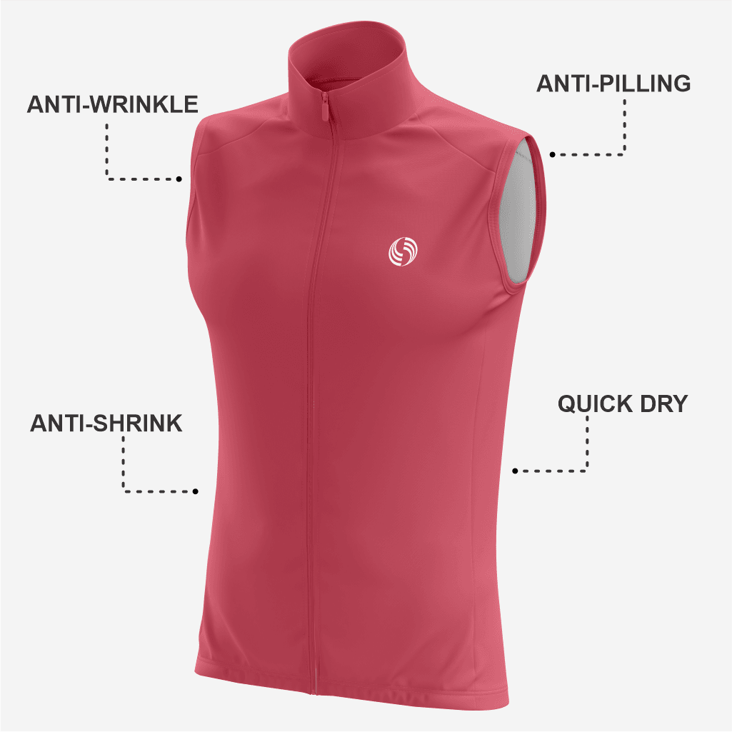 Men’s Sleeveless Cycling Jersey – Breathable & Stylish Pink - K2 Sportswear | Custom Sports Uniforms & Apparels - K2 Sportswear