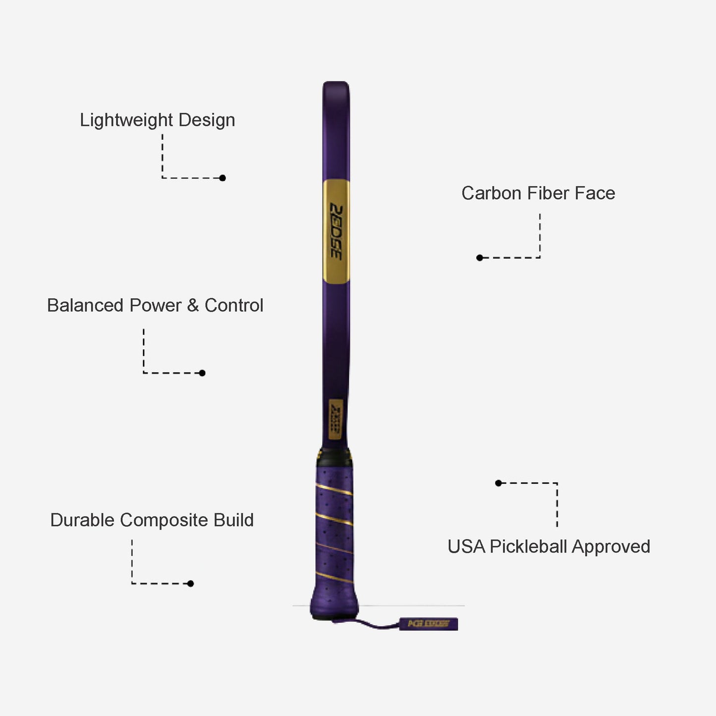 Custom Pickleball Paddle - Carbon Fiber Edge Pickleball Racket - K2 Edge Paddle