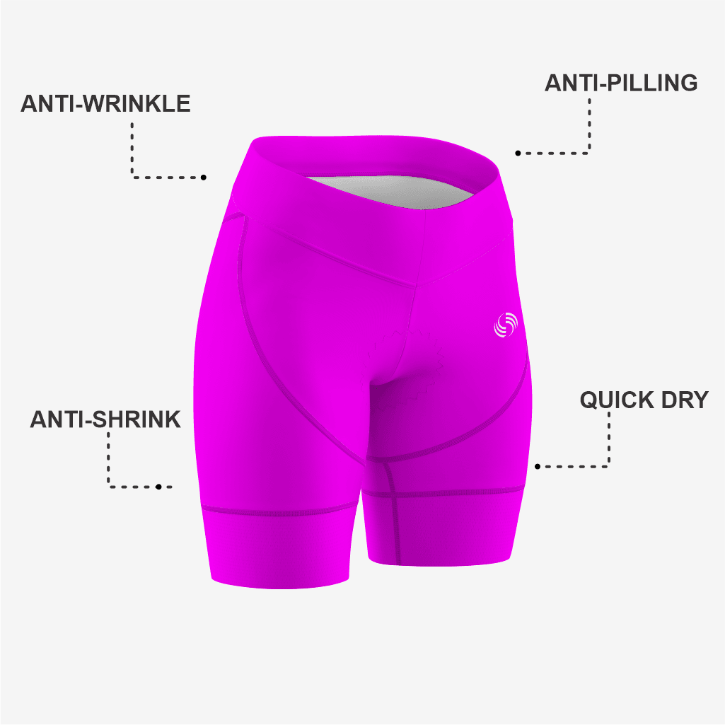 Premium Deem Magenta Women's Cycling Shorts – Made for You - K2 Sportswear | Custom Sports Uniforms & Apparels - K2 Sportswear
