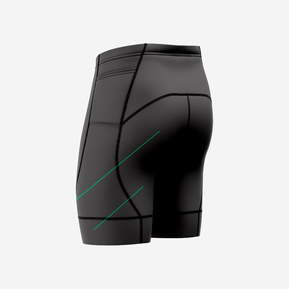 Men’s Black Cycling Shorts Lightweight Padded Bicycle Riding Gear