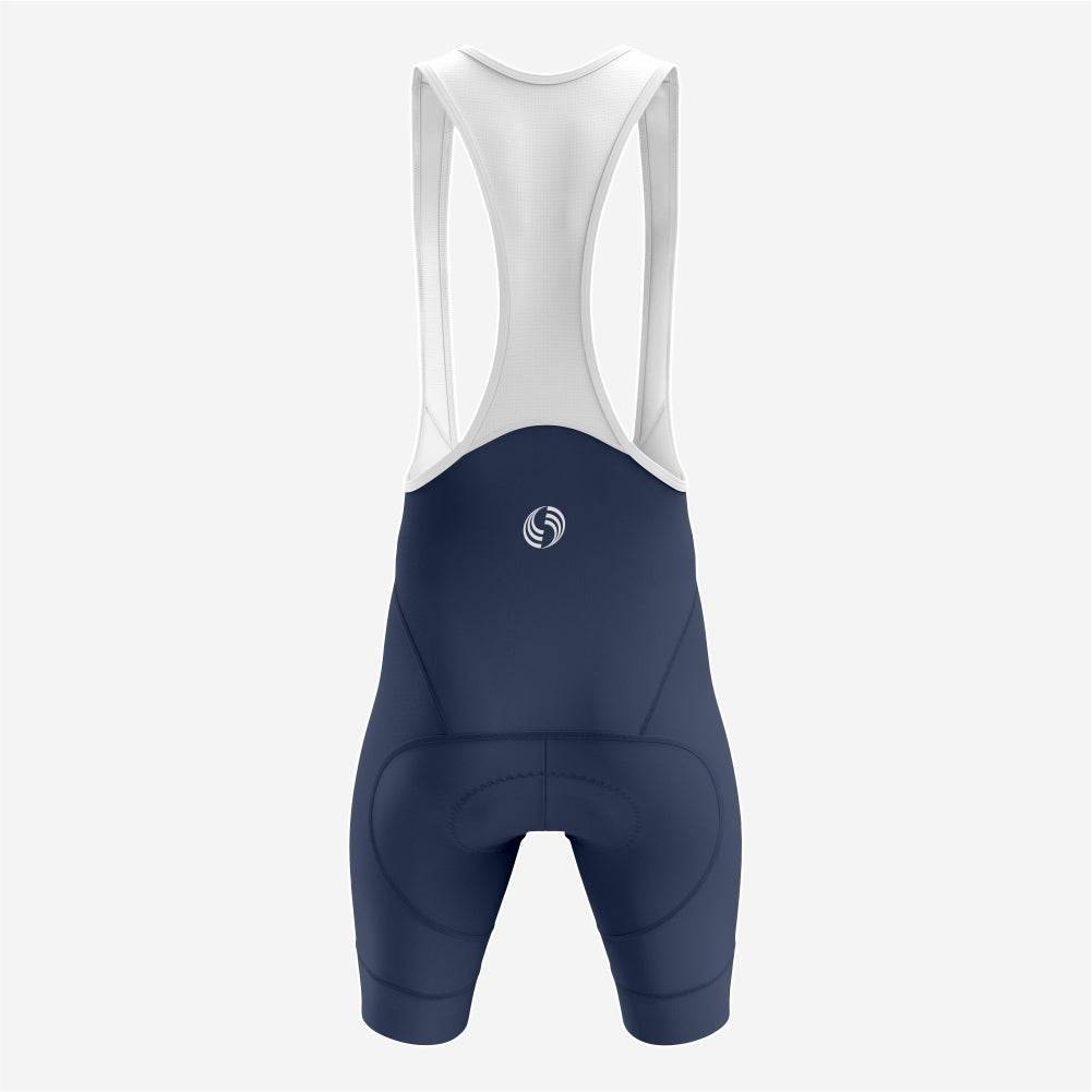 Men’s Cycling Bib Shorts in Dark Blue – Moisture-Wicking Fabric - K2 Sportswear | Custom Sports Uniforms & Apparels - K2 Sportswear