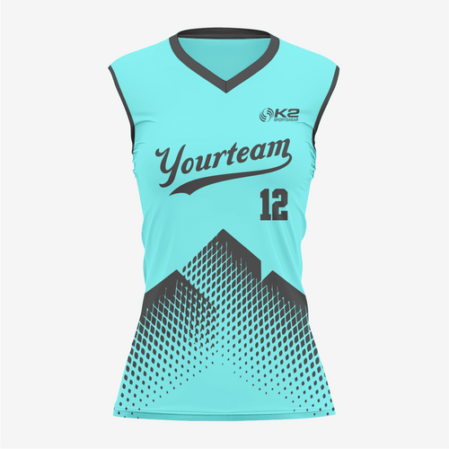 Electric Blue Custom Softball Sleeveless V Neck Uniform/Kit - K2 Sportswear | Custom Sports Uniforms & Apparels - K2 Sportswear
