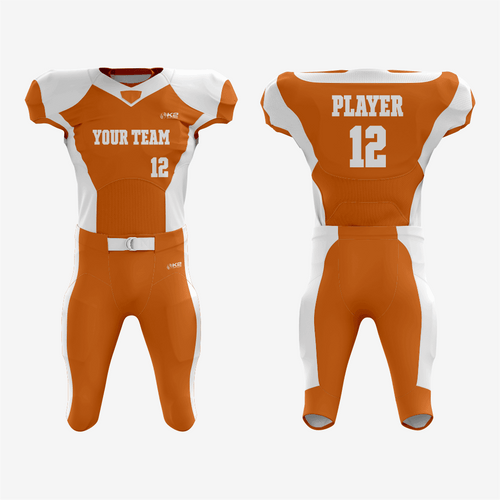 Premium Orange American Football Uniform – Pro Quality - K2 Sportswear | Custom Sports Uniforms & Apparels - K2 Sportswear