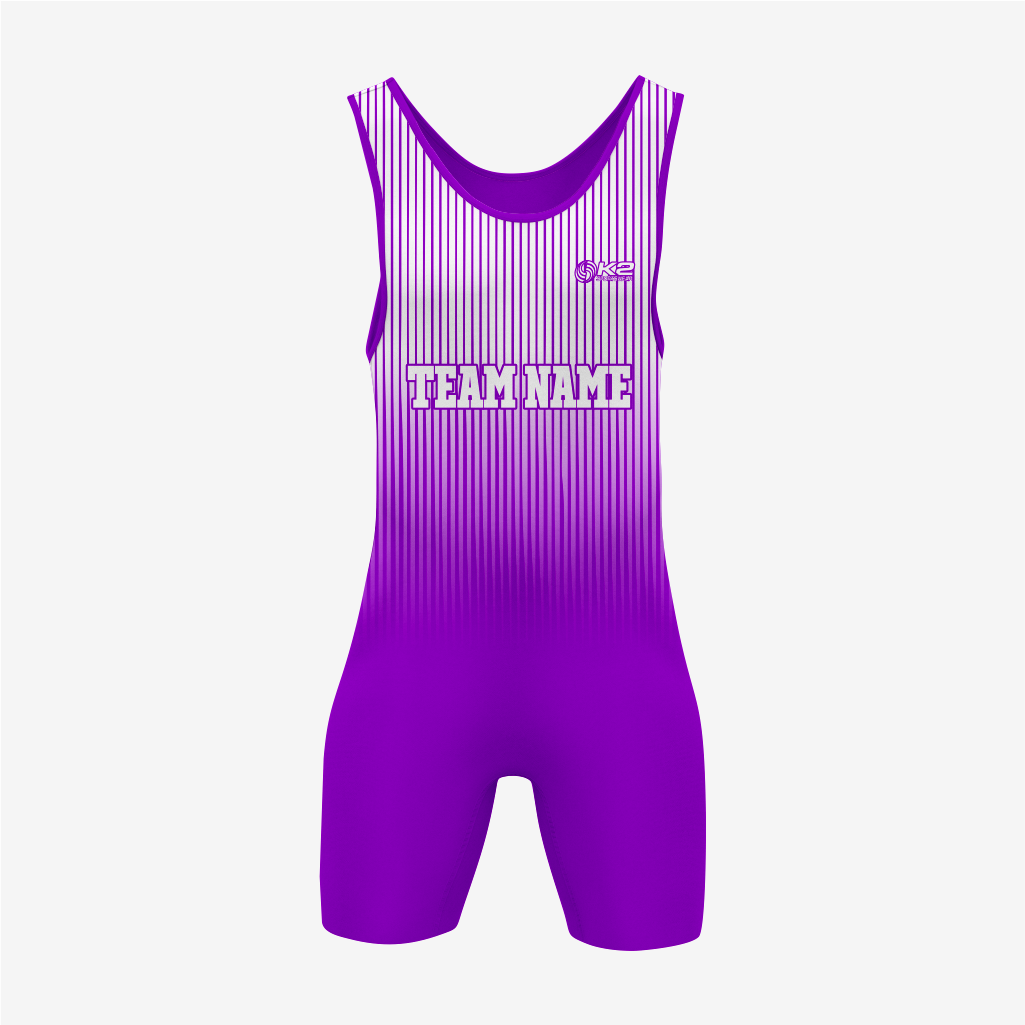 Personalized Purple Wrestling Singlet – Premium Quality