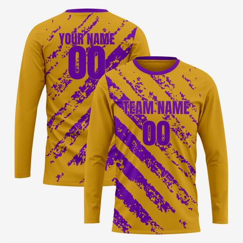 Premium Goalkeeper Jersey in Gold and Purple
