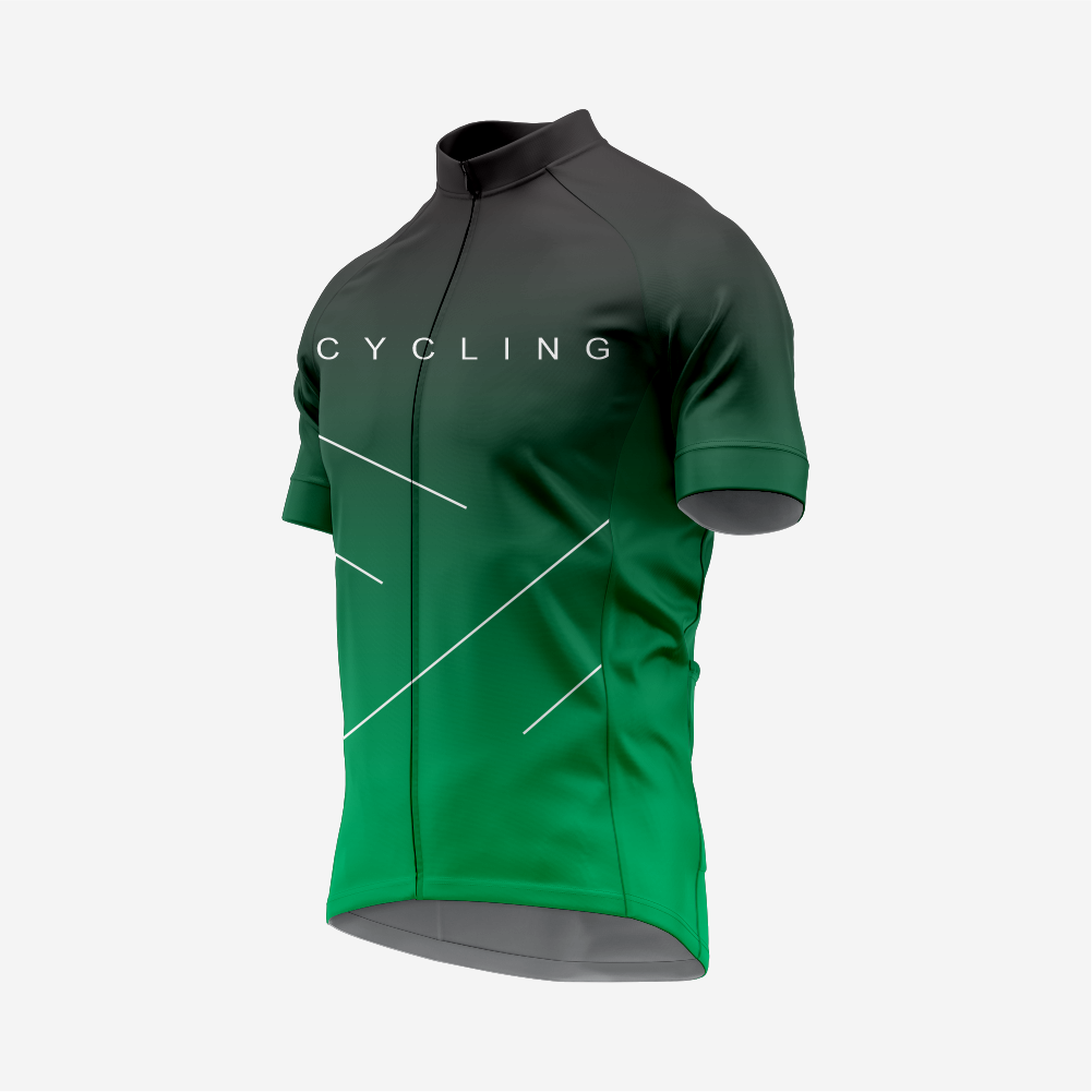 Premium Men’s Cycling Apparel – Road Cycling Jersey & Bib Shorts in Dark Green