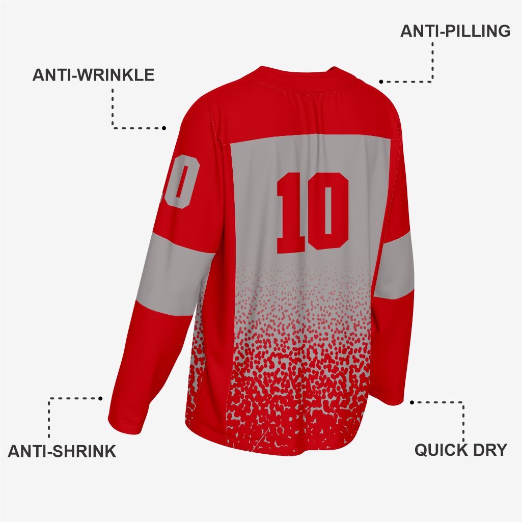 Dark Red Custom Ice Hockey Jersey – Team Wear