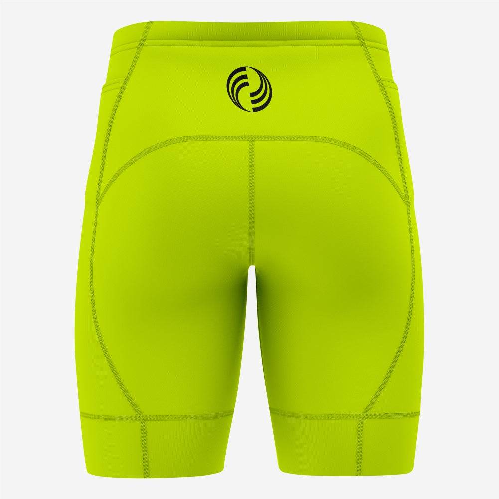 Customizable Men's Cycling Shorts - Yellow Green Pro Fit - K2 Sportswear | Custom Sports Uniforms & Apparels - K2 Sportswear