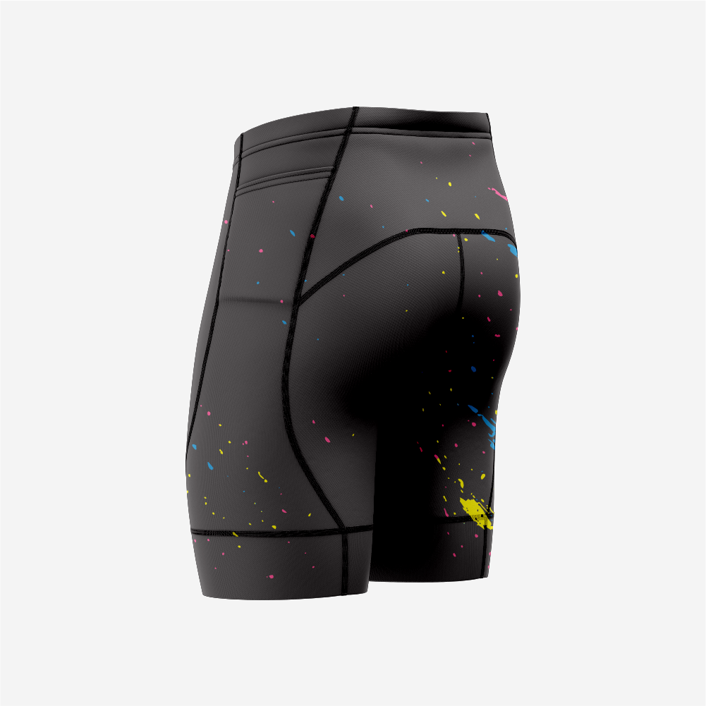 High Performance Cycling Shorts Men Black Padded