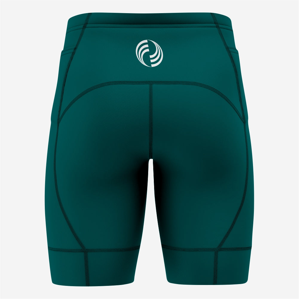 Men's Custom Performance Dark Green Cycling Shorts