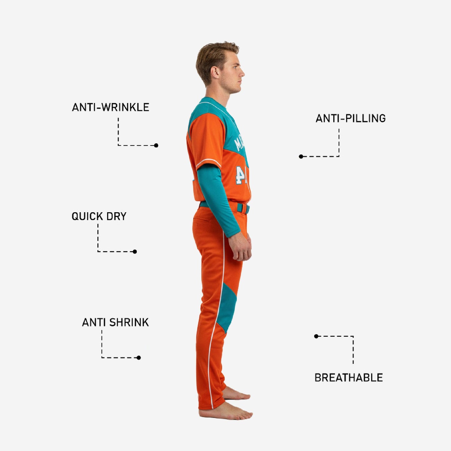 Custom Baseball Uniform Set - Jersey & Pants Team Design