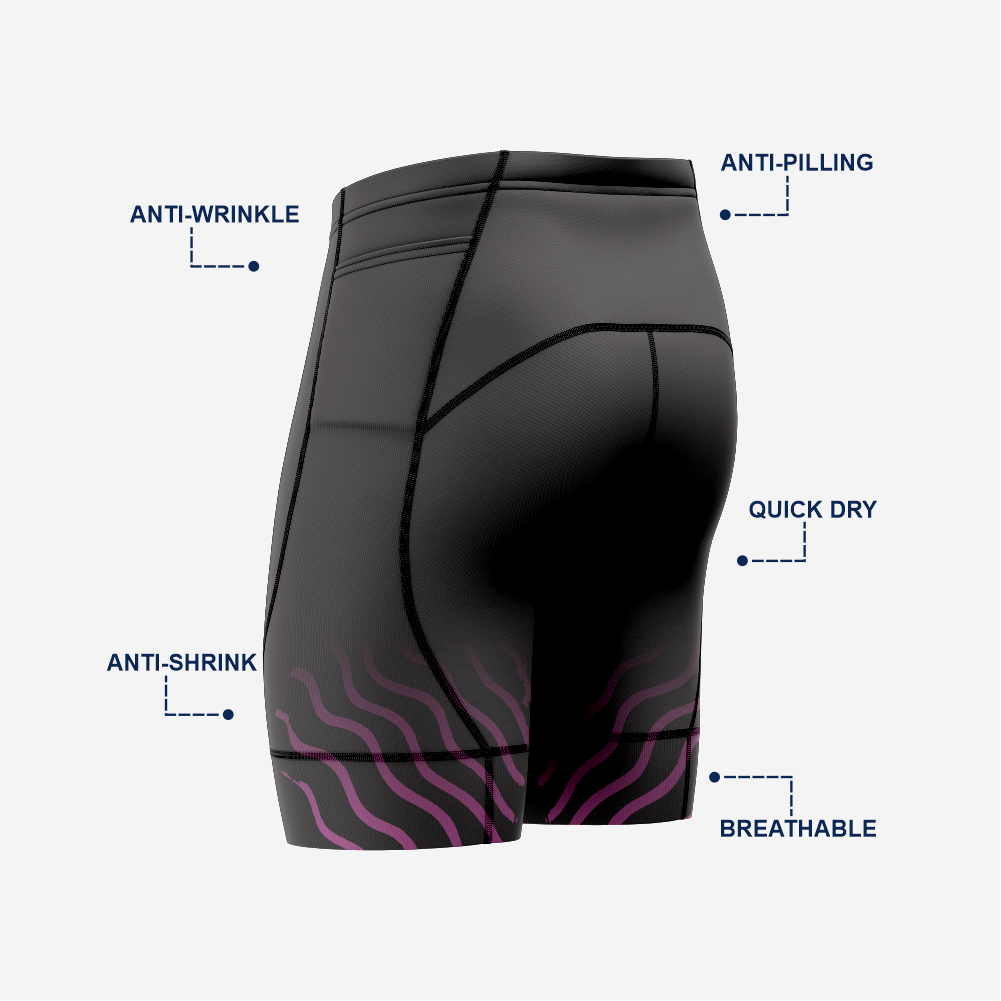 Men’s Padded Bike Shorts Black Cycling Clothes for Long Rides