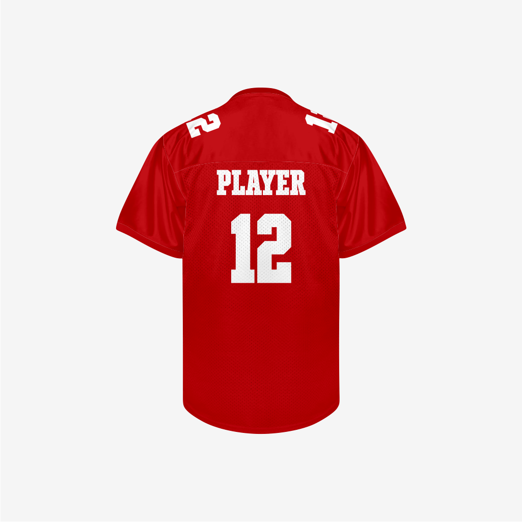 Custom Red Football Practice Jersey – Men & Women