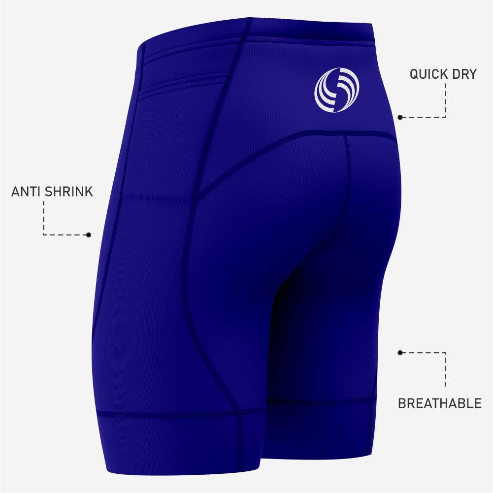 Custom Men's Cycling Shorts – Navy Blue Padded Bike Shorts - K2 Sportswear | Custom Sports Uniforms & Apparels - K2 Sportswear
