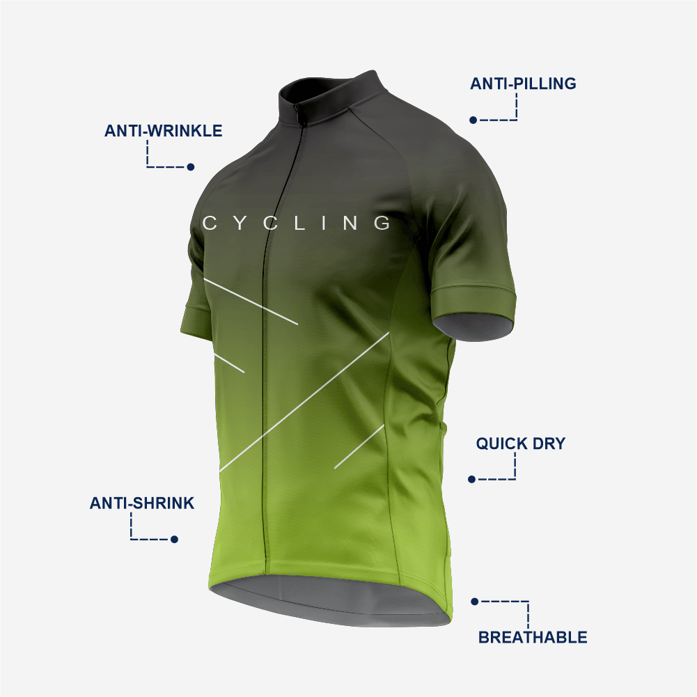 Premium Men's Cycling Short Sleeve Jersey in Olive - K2 Sportswear | Custom Sports Uniforms & Apparels - K2 Sportswear