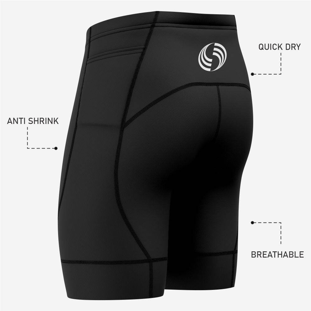 Personalized Men's Cycling Shorts in Black - K2 Sportswear | Custom Sports Uniforms & Apparels - K2 Sportswear
