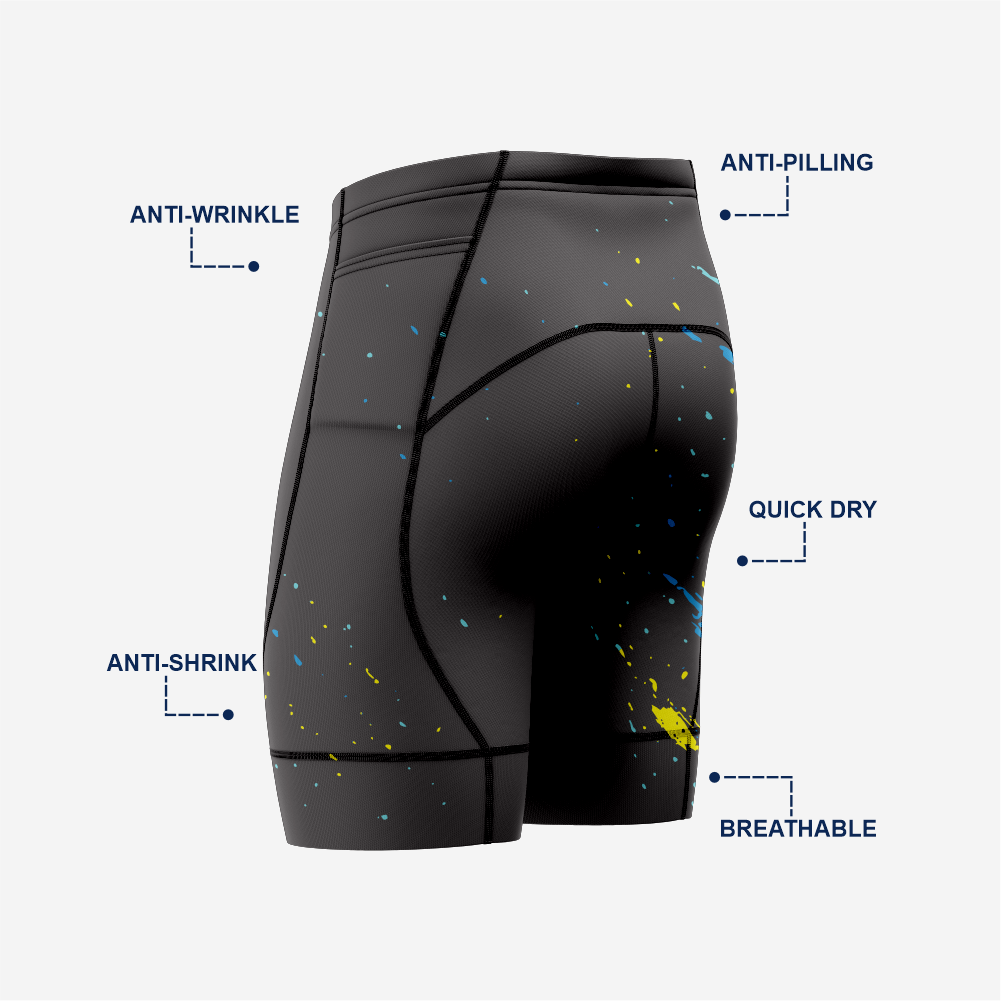 Padded Cycling Shorts Mens Black Road Ready