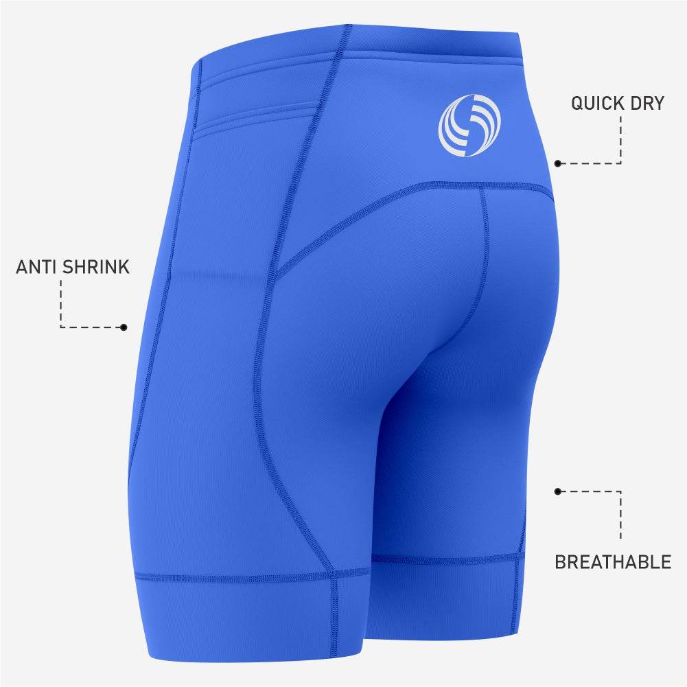 Royal Blue Men's Personalized Cycling Shorts - K2 Sportswear - K2 Sportswear | Custom Sports Uniforms & Apparels - K2 Sportswear