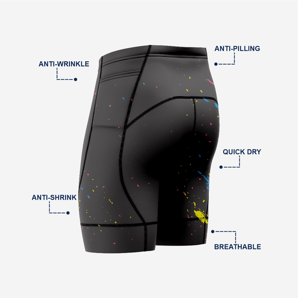 High Performance Cycling Shorts Men Black Padded - K2 Sportswear | Custom Sports Uniforms & Apparels - K2 Sportswear