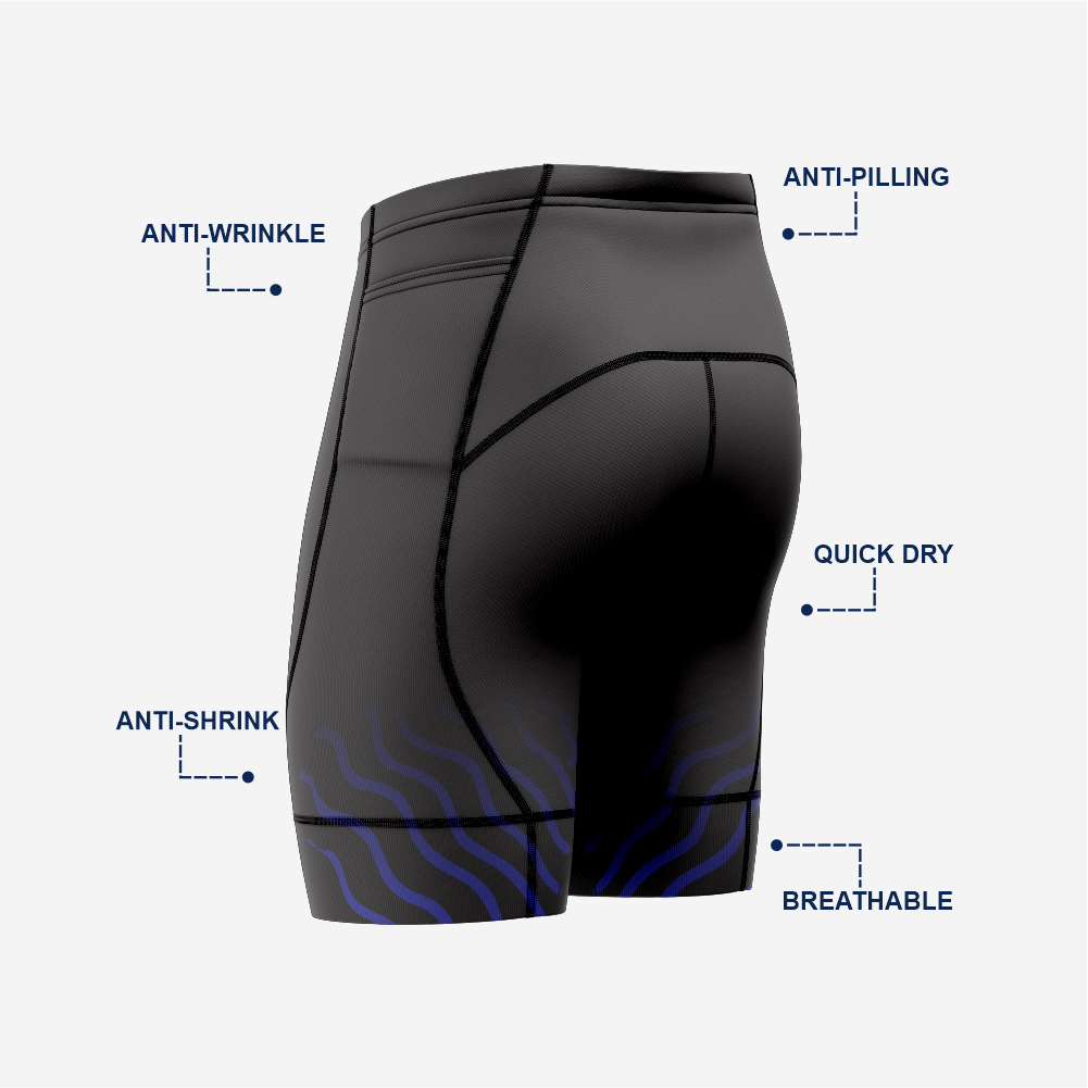 Black Padded Cycling Shorts Mens Pro Fit Road Bike Clothing