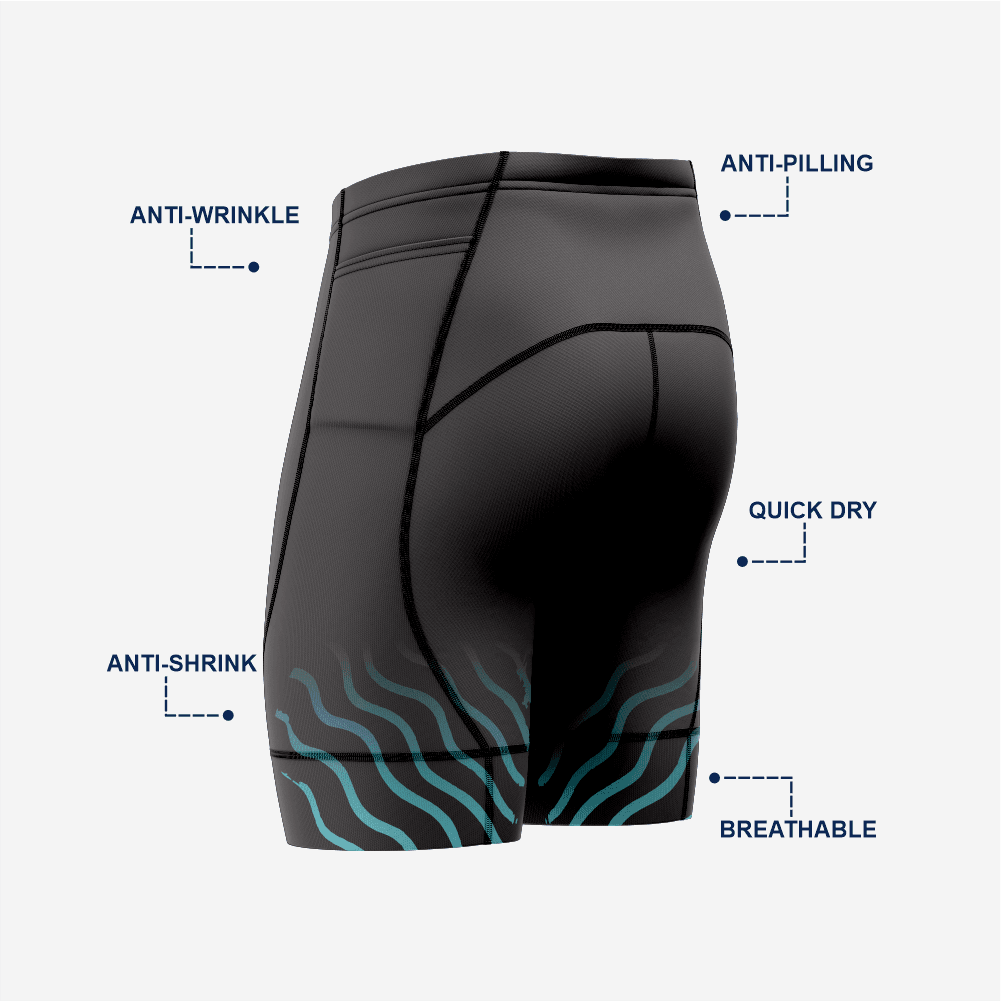 Durable Cycling Shorts Men Black Road Bike Apparel - K2 Sportswear | Custom Sports Uniforms & Apparels - K2 Sportswear