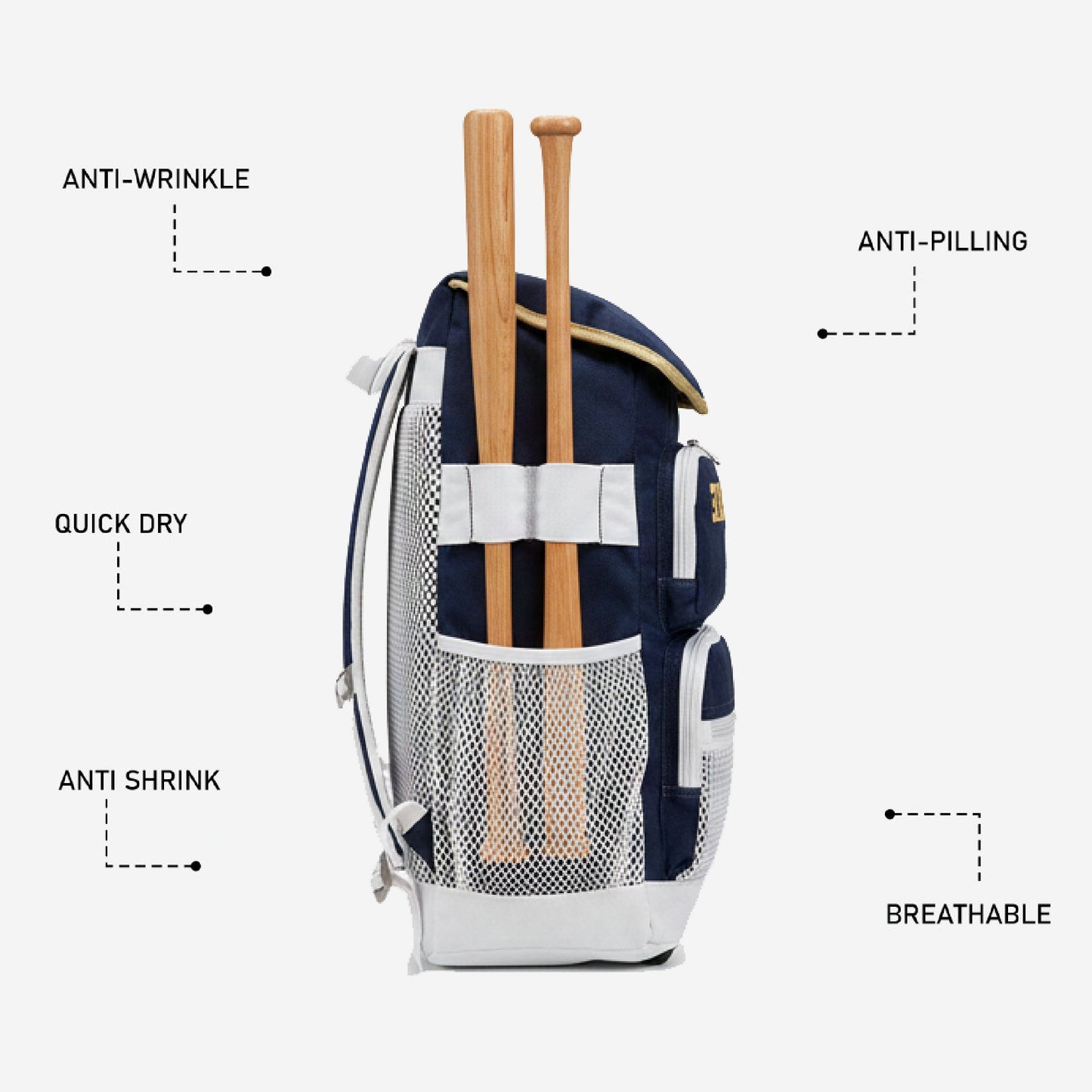 Custom Baseball Bag - Personalized Baseball Equipment Bag Team Name & Logo