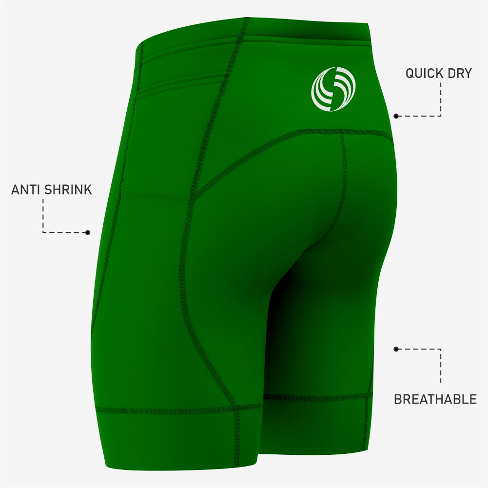Dark Green Men's Personalized Cycling Shorts - K2 Sportswear