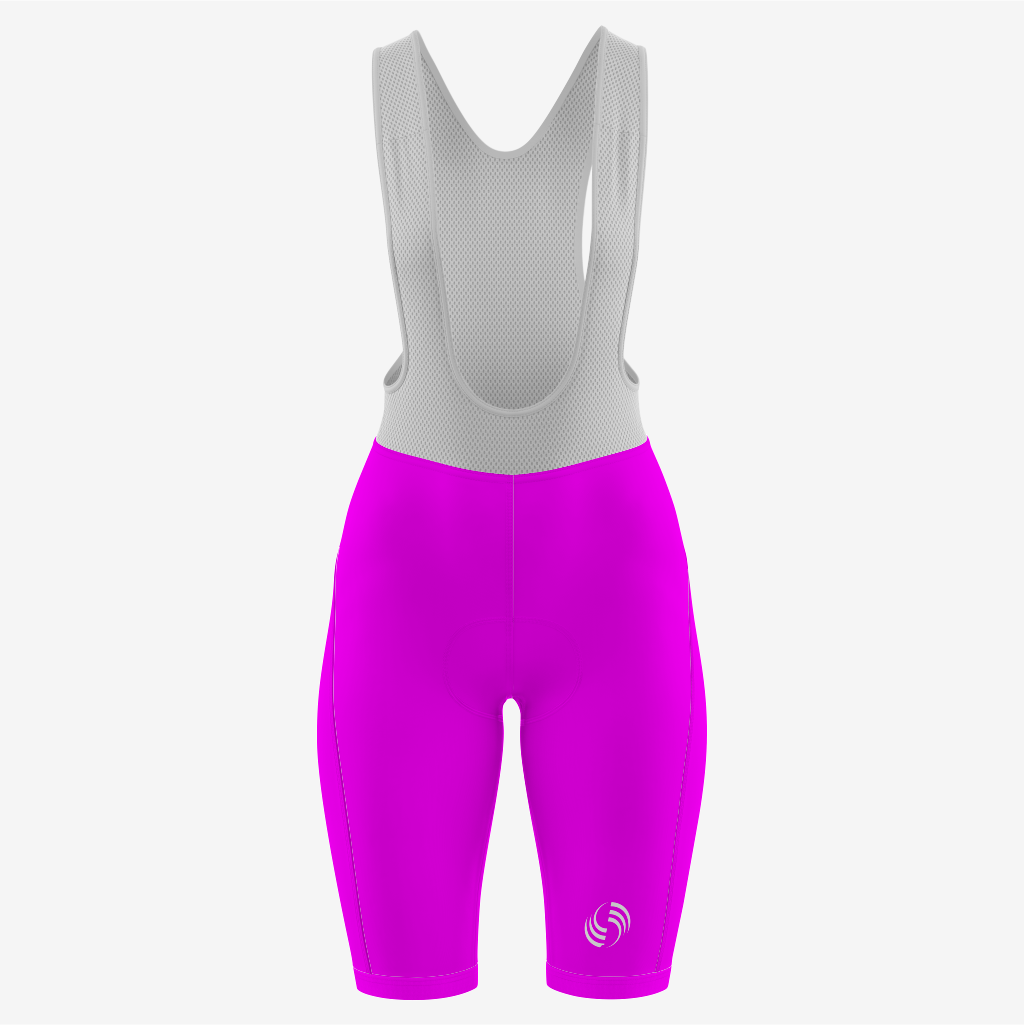 Custom Deep Magenta Women's Cycling Bib Shorts – Perfect Fit