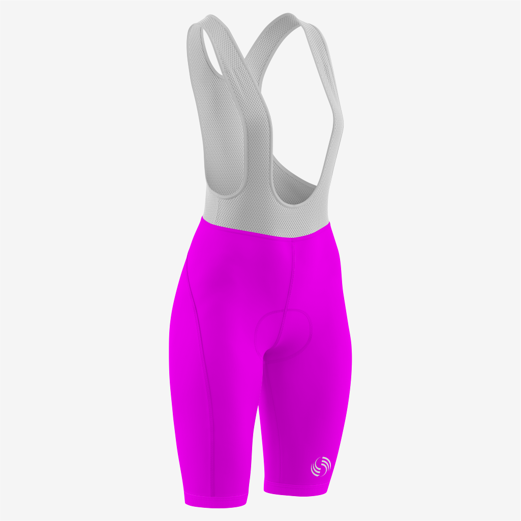 Custom Deep Magenta Women's Cycling Bib Shorts – Perfect Fit