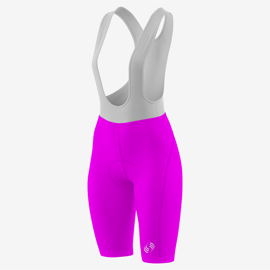 Custom Deep Magenta Women's Cycling Bib Shorts – Perfect Fit