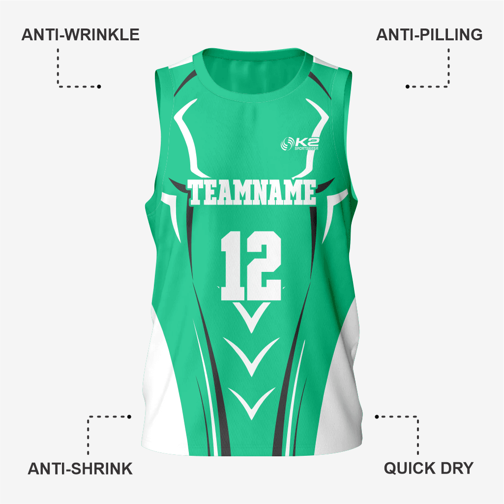 Custom Men's Paris Green Lacrosse Pinnie - K2 Sportswear | Custom Sports Uniforms & Apparels - K2 Sportswear