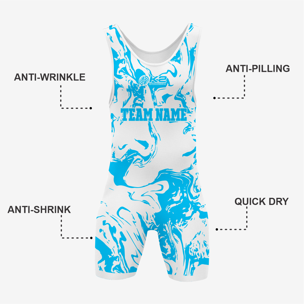 Custom Sky Blue Wrestling Singlet – Men's and Women's - K2 Sportswear | Custom Sports Uniforms & Apparels - K2 Sportswear