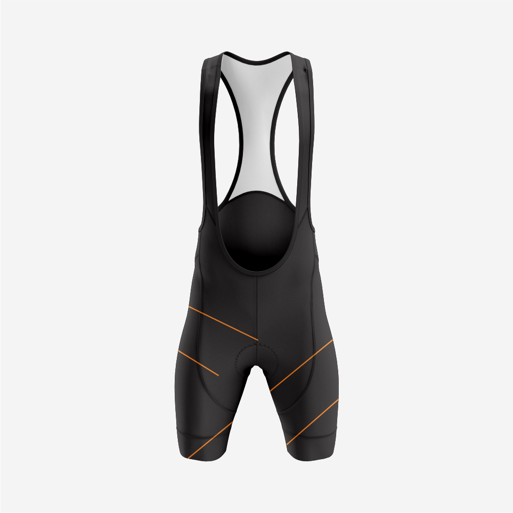 Premium Men’s Cycling Apparel – Road Cycling Jersey & Bib Shorts in Orange/Black