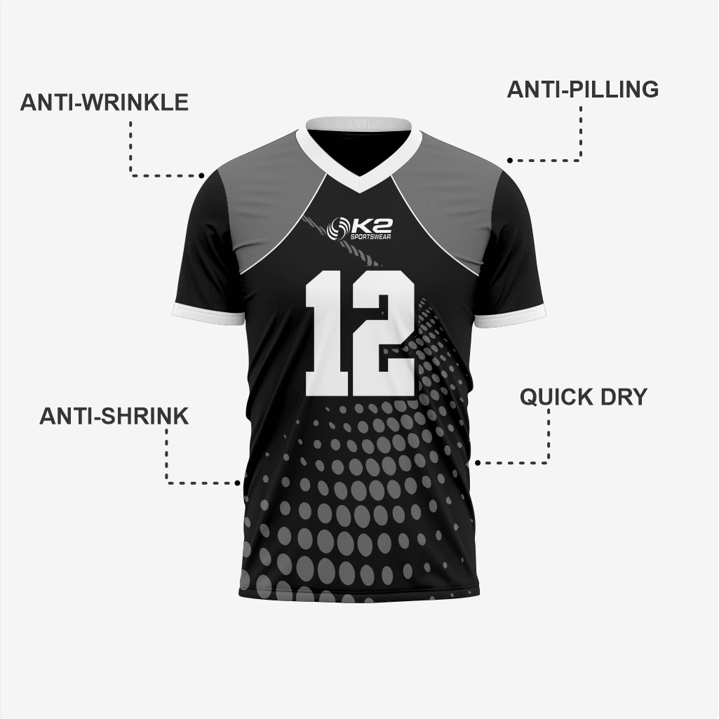 Custom Black Football Fan Jersey for Men & Women - K2 Sportswear | Custom Sports Uniforms & Apparels - K2 Sportswear