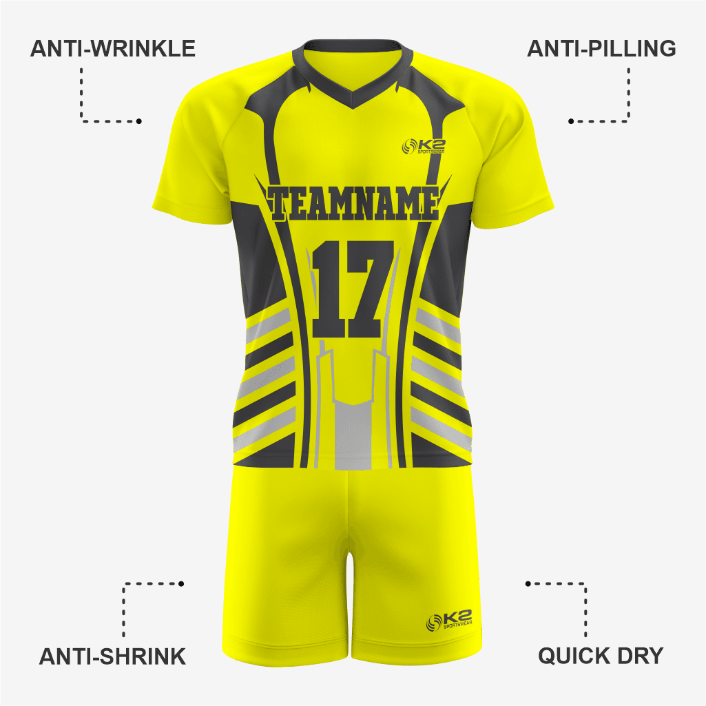 Custom Lacrosse Uniform in Yellow - K2 Sportswear | Custom Sports Uniforms & Apparels - K2 Sportswear