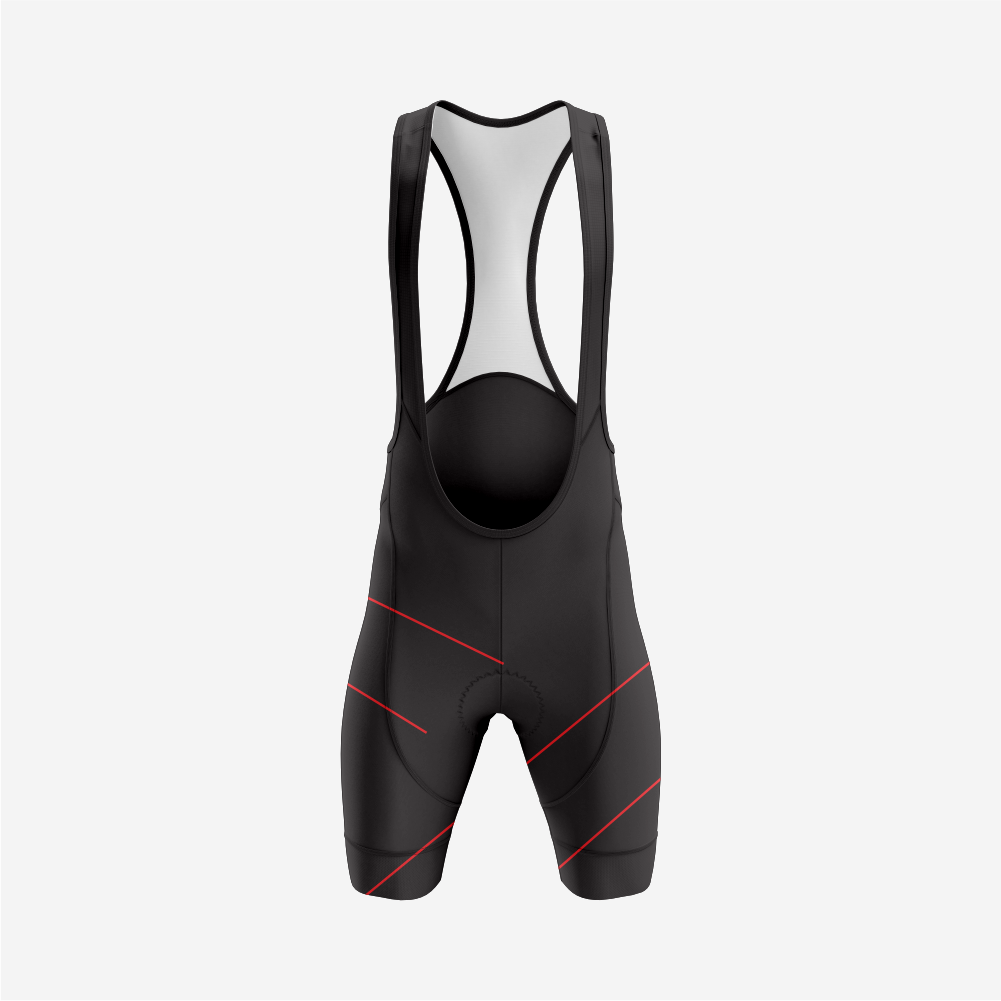 Premium Men’s Cycling Apparel – Road Cycling Jersey & Bib Shorts in Dark Red