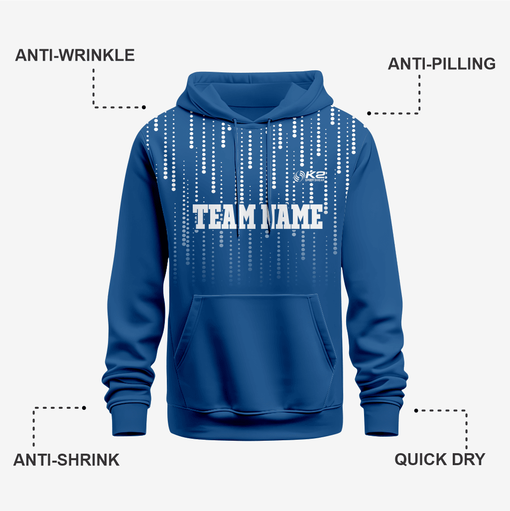 Personalized Wrestling Hoodie in Dark Blue - K2 Sportswear | Custom Sports Uniforms & Apparels - K2 Sportswear