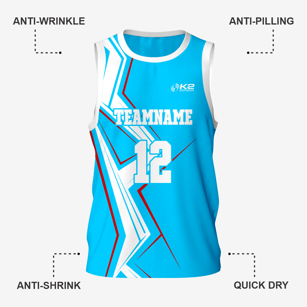Men's Personalized Sky/Blue Lacrosse Pinnie - K2 Sportswear | Custom Sports Uniforms & Apparels - K2 Sportswear