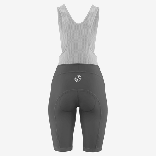 Premium Custom Gray Cycling Bib Shorts for Women - K2 Sportswear | Custom Sports Uniforms & Apparels - K2 Sportswear