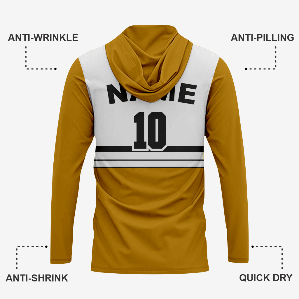 Personalized Softball T-Shirt Hoodie in Black/Gold for Men/Women/Youth - K2 Sportswear | Custom Sports Uniforms & Apparels - K2 Sportswear