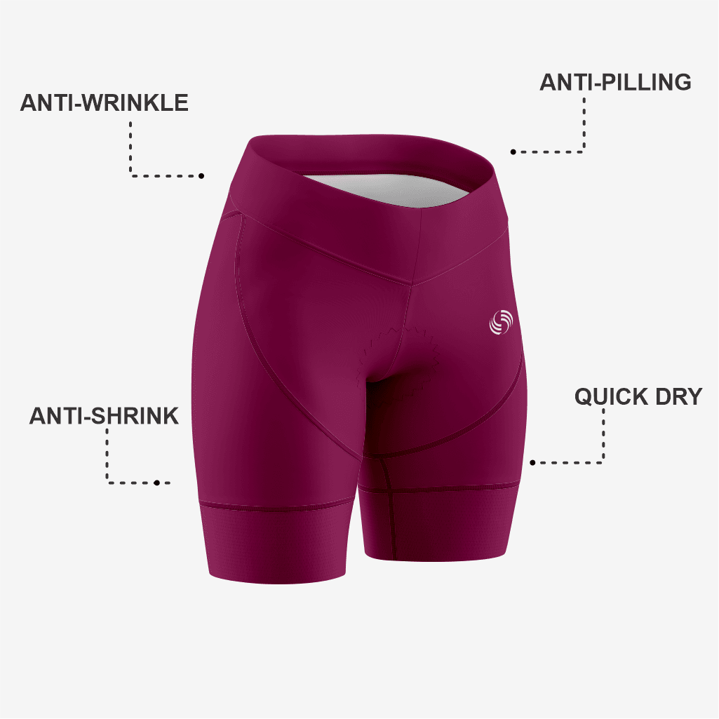 Custom Dark Pink Cycling Shorts – Perfect Fit - K2 Sportswear | Custom Sports Uniforms & Apparels - K2 Sportswear