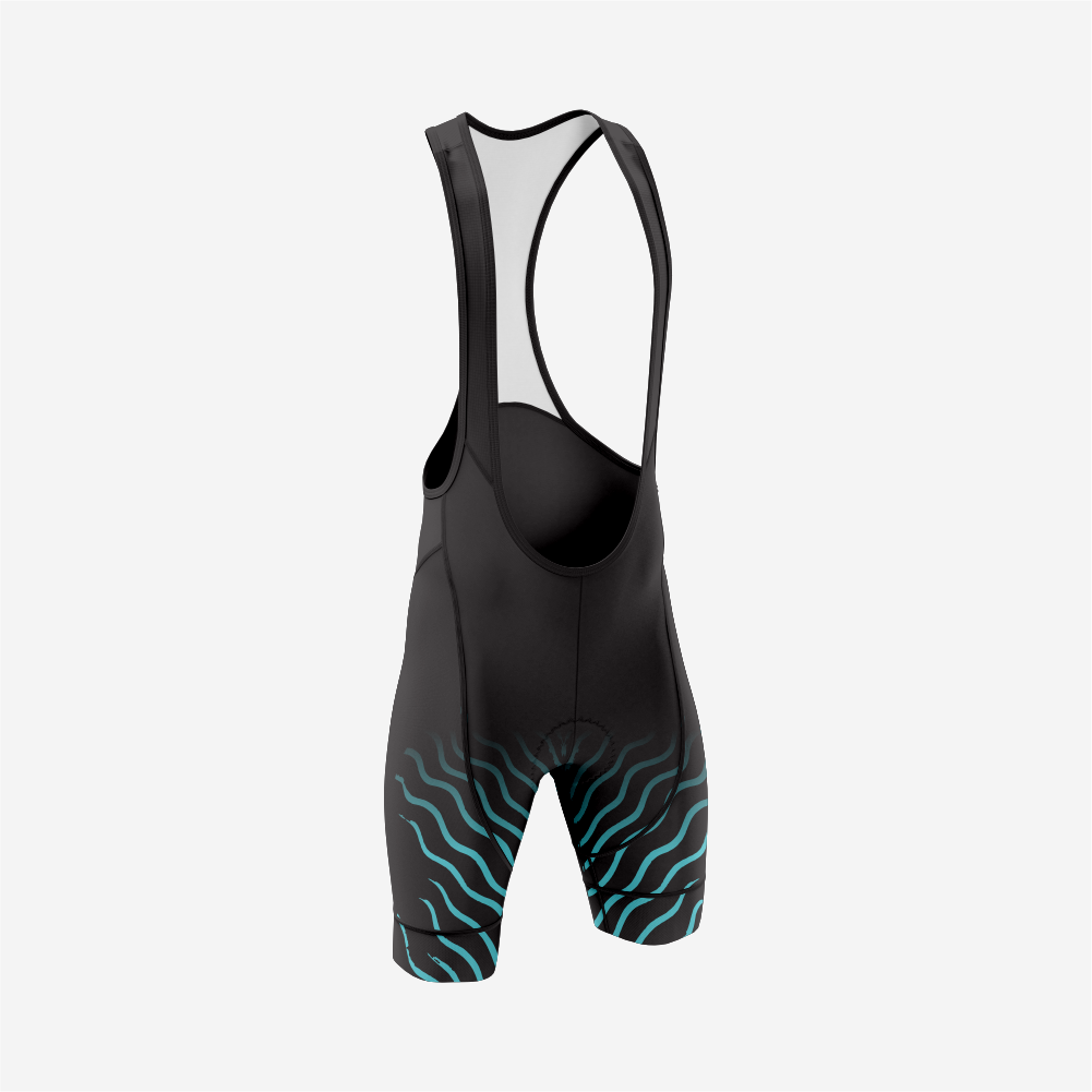 Premium Men's Black Cycling Bib Shorts – Breathable, Padded & Performance